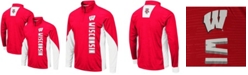 Colosseum Men's Red Wisconsin Badgers Bart Windshirt Quarter-Zip Pullover Jacket